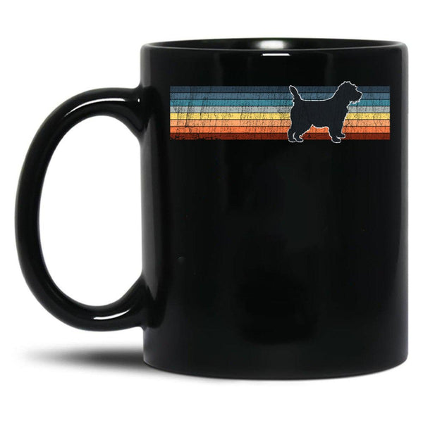 Cairn Terrier Vintage Retro Pet Lover Black Coffee Mug, Gift Coffee Mug - Black