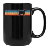 Cairn Terrier Vintage Retro Pet Lover Black Coffee Mug, Gift Coffee Mug
