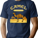 Camel Cigarettes T-Shirt for Men & Women, T-Shirts Graphic Tee - Navy