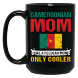 Cameroonian Mom Like A Regular Mom Only Cooler Cameroon Mom Black Coffee Mug, Gift Coffee Mug