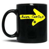 Camino De Santiago Buen Camino Black Coffee Mug, Gift Coffee Mug - Black