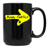 Camino De Santiago Buen Camino Black Coffee Mug, Gift Coffee Mug
