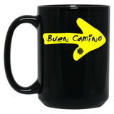 Camino De Santiago Buen Camino Black Coffee Mug, Gift Coffee Mug