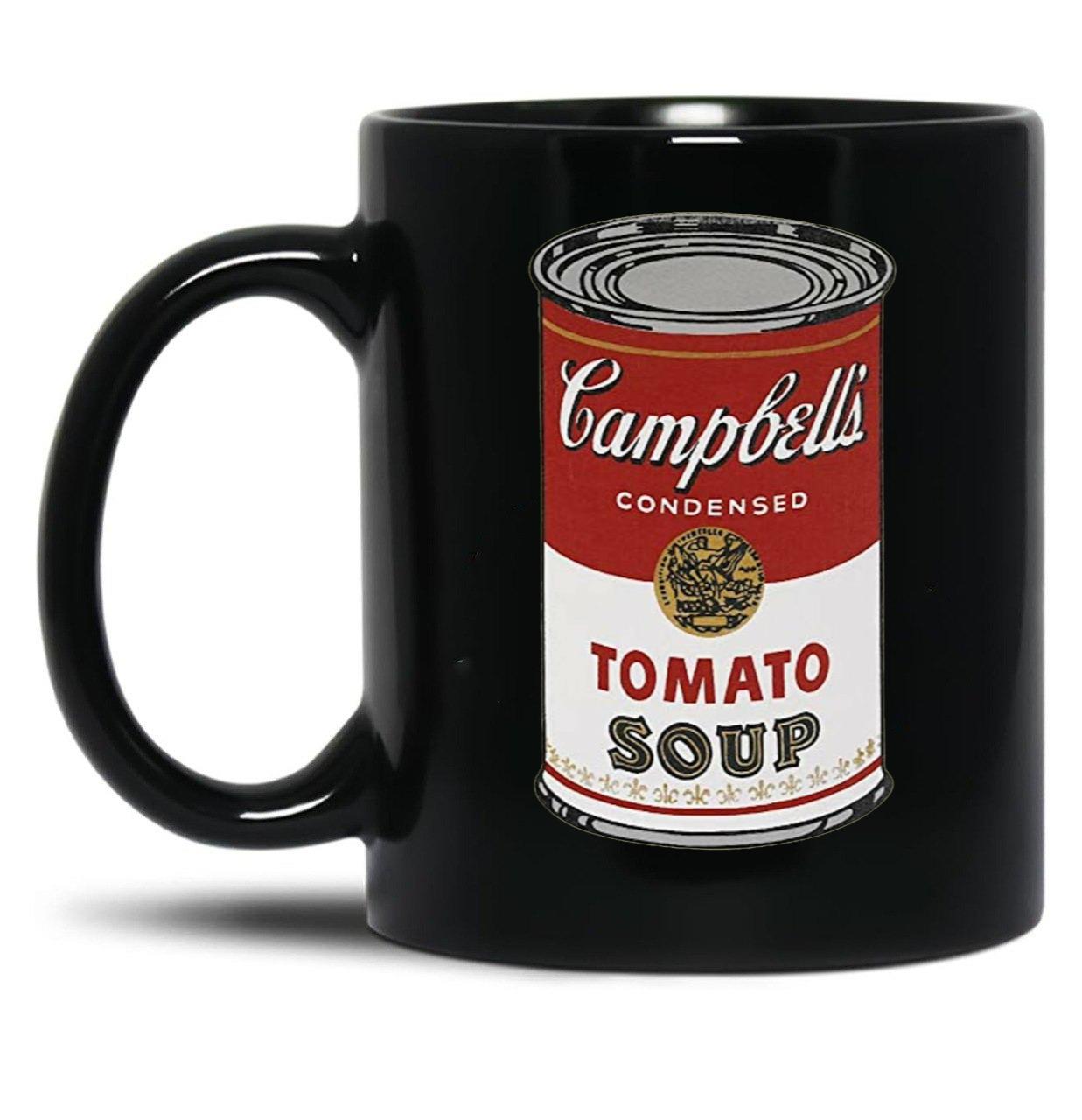 Campbell's Soup Black Coffee Mug, Gift Coffee Mug