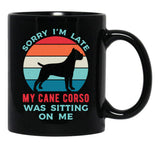 Cane Corso Funny Black Coffee Mug, Gift Coffee Mug - Black