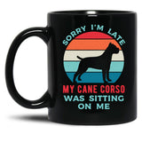 Cane Corso Funny Black Coffee Mug, Gift Coffee Mug - Black