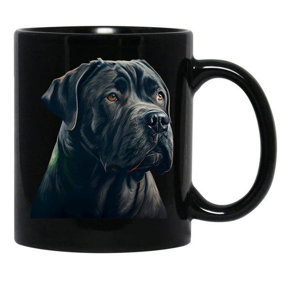 Cane Corso Black Coffee Mug, Gift Coffee Mug - Black
