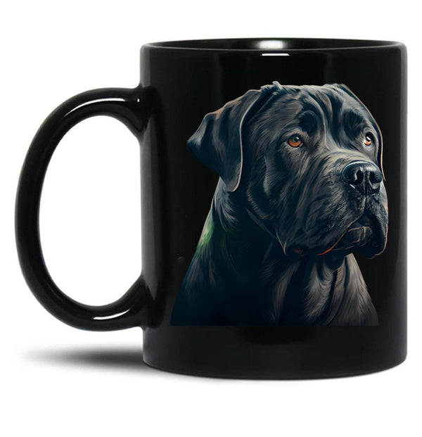 Cane Corso Black Coffee Mug, Gift Coffee Mug - Black