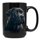 Cane Corso Black Coffee Mug, Gift Coffee Mug