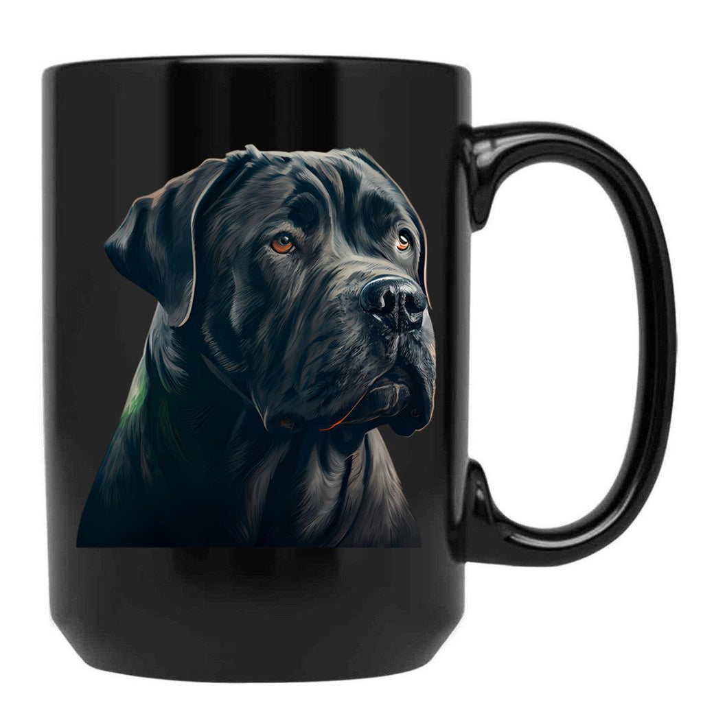 Cane Corso Black Coffee Mug, Gift Coffee Mug
