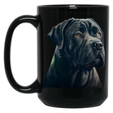 Cane Corso Black Coffee Mug, Gift Coffee Mug