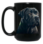 Cane Corso Black Coffee Mug, Gift Coffee Mug