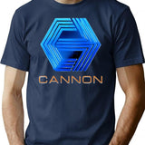 Cannon T-Shirt for Men & Women, T-Shirts Graphic Tee - Navy