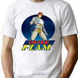 Capitaine Flam (Captain Future) T-Shirt for Men & Women, T-Shirts Graphic Tee - White