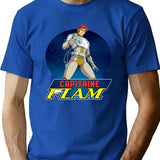 Capitaine Flam (Captain Future) T-Shirt for Men & Women, T-Shirts Graphic Tee - Blue