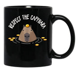 Capybara Black Coffee Mug, Gift Coffee Mug - Black