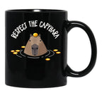 Capybara Black Coffee Mug, Gift Coffee Mug - Black