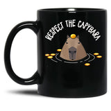 Capybara Black Coffee Mug, Gift Coffee Mug - Black