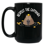 Capybara Black Coffee Mug, Gift Coffee Mug
