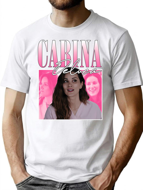 Carina Deluca 90S Vintage T-Shirt for Men & Women, T-Shirts Graphic Tee - White