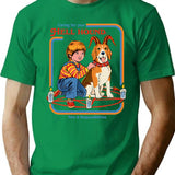 Caring For Your Hell Hound T-Shirt for Men & Women, T-Shirts Graphic Tee - Green