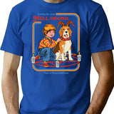 Caring For Your Hell Hound T-Shirt for Men & Women, T-Shirts Graphic Tee - Blue