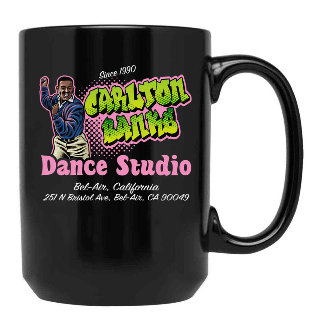 Carlton Banks Dance Studio Black Coffee Mug, Gift Coffee Mug