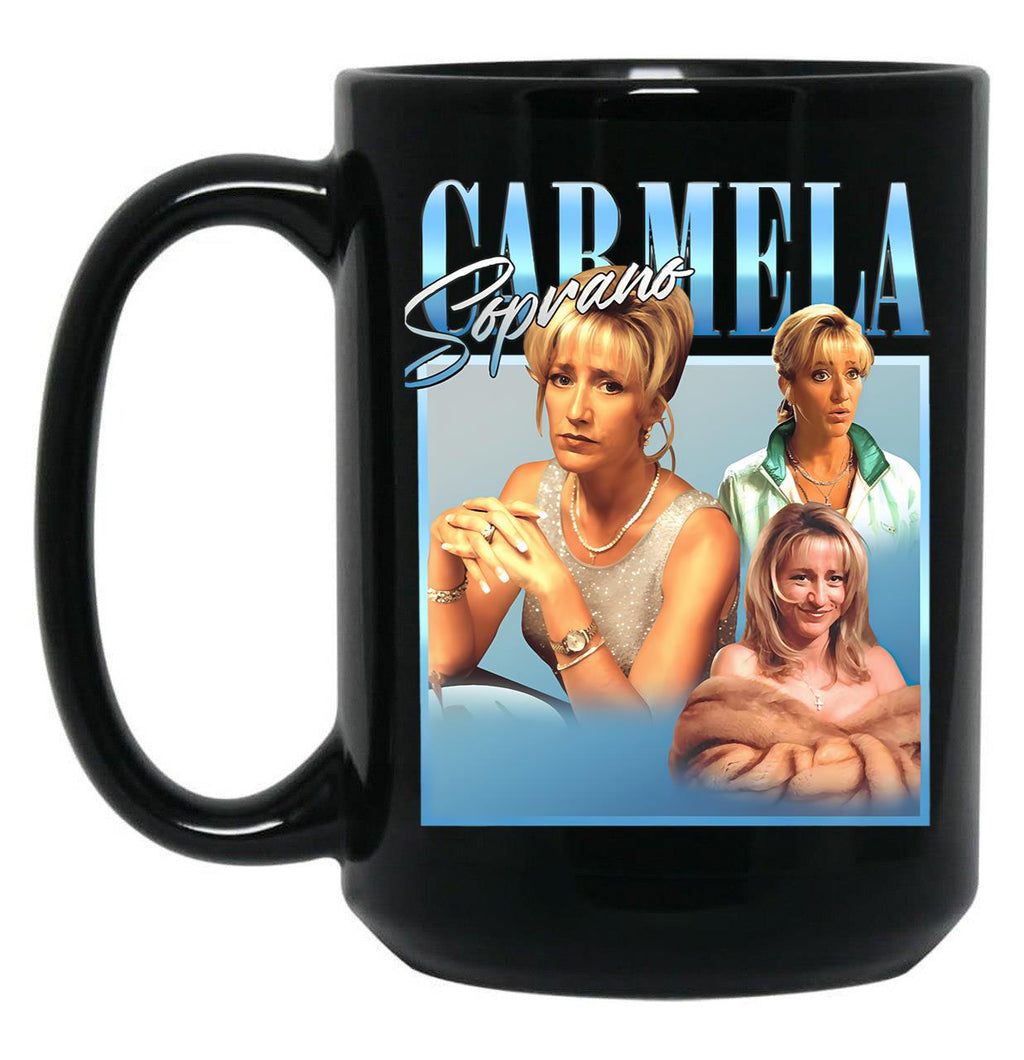 Carmela Soprano Classic Black Coffee Mug, Gift Coffee Mug