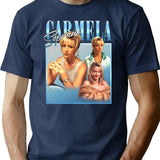 Carmela Soprano Classic Premium Heavyweight Cotton T-Shirt - Navy