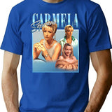 Carmela Soprano Classic Premium Heavyweight Cotton T-Shirt - Blue