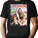 Carry On Christmas T-Shirt for Men & Women, T-Shirts Graphic Tee - Black