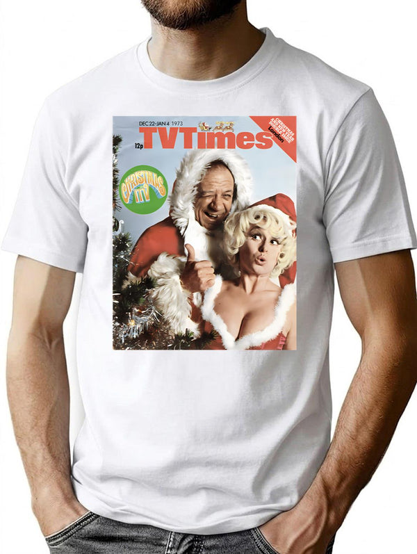 Carry On Christmas T-Shirt for Men & Women, T-Shirts Graphic Tee - White