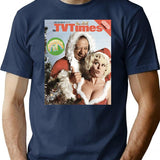 Carry On Christmas T-Shirt for Men & Women, T-Shirts Graphic Tee - Navy