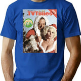 Carry On Christmas T-Shirt for Men & Women, T-Shirts Graphic Tee - Blue
