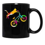 Cat Bmx Black Coffee Mug, Gift Coffee Mug - Black