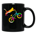Cat Bmx Black Coffee Mug, Gift Coffee Mug - Black
