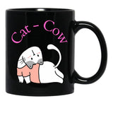Cat-Cow Black Coffee Mug, Gift Coffee Mug - Black
