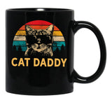Cat Daddy- Cat Lover Black Coffee Mug, Gift Coffee Mug - Black