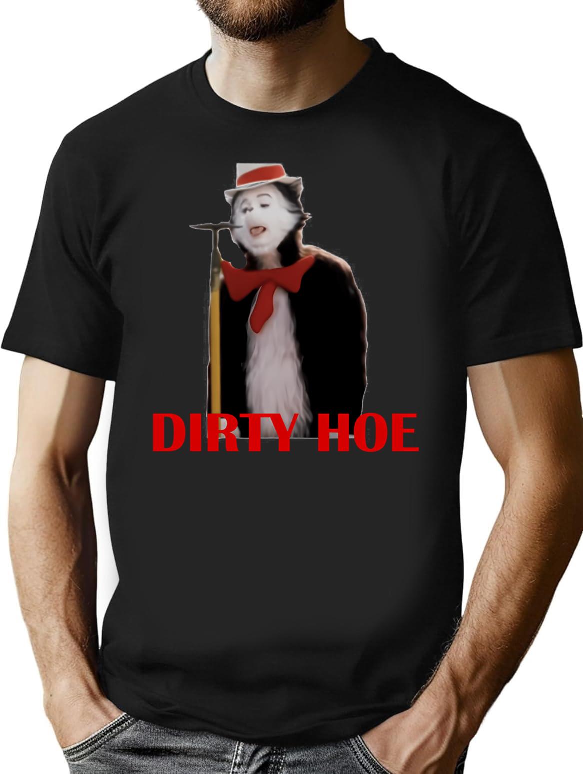 Cat In The Hat Dirty Hoe Premium Heavyweight Cotton T-Shirt - Black