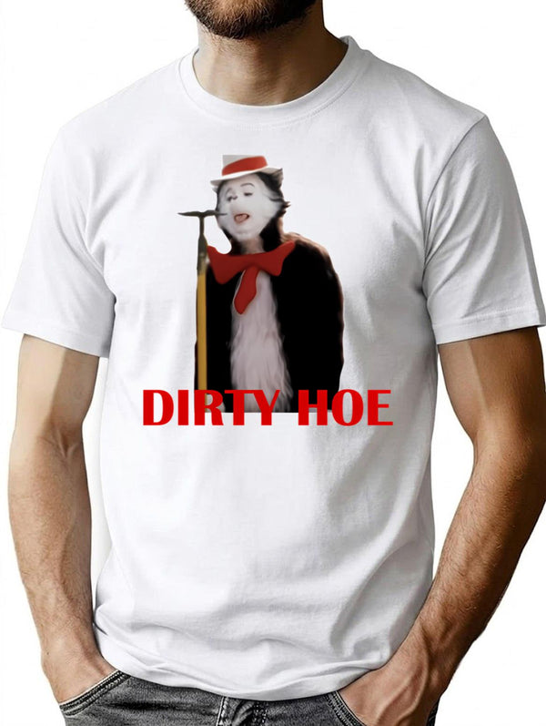 Cat In The Hat Dirty Hoe Premium Heavyweight Cotton T-Shirt - White