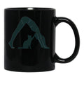 Cat Mom Yoga Black Coffee Mug, Gift Coffee Mug - Black