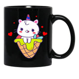 Cat Mom (7) Black Coffee Mug, Gift Coffee Mug - Black