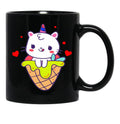 Cat Mom (7) Black Coffee Mug, Gift Coffee Mug - Black