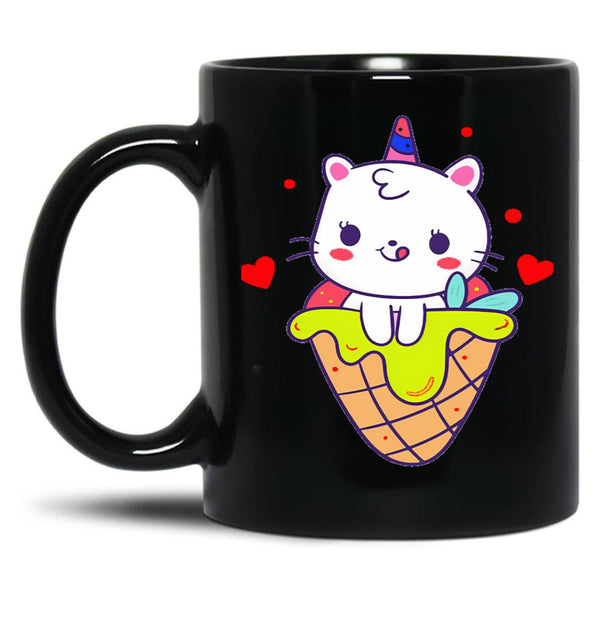Cat Mom (7) Black Coffee Mug, Gift Coffee Mug - Black
