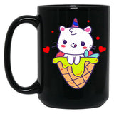 Cat Mom (7) Black Coffee Mug, Gift Coffee Mug