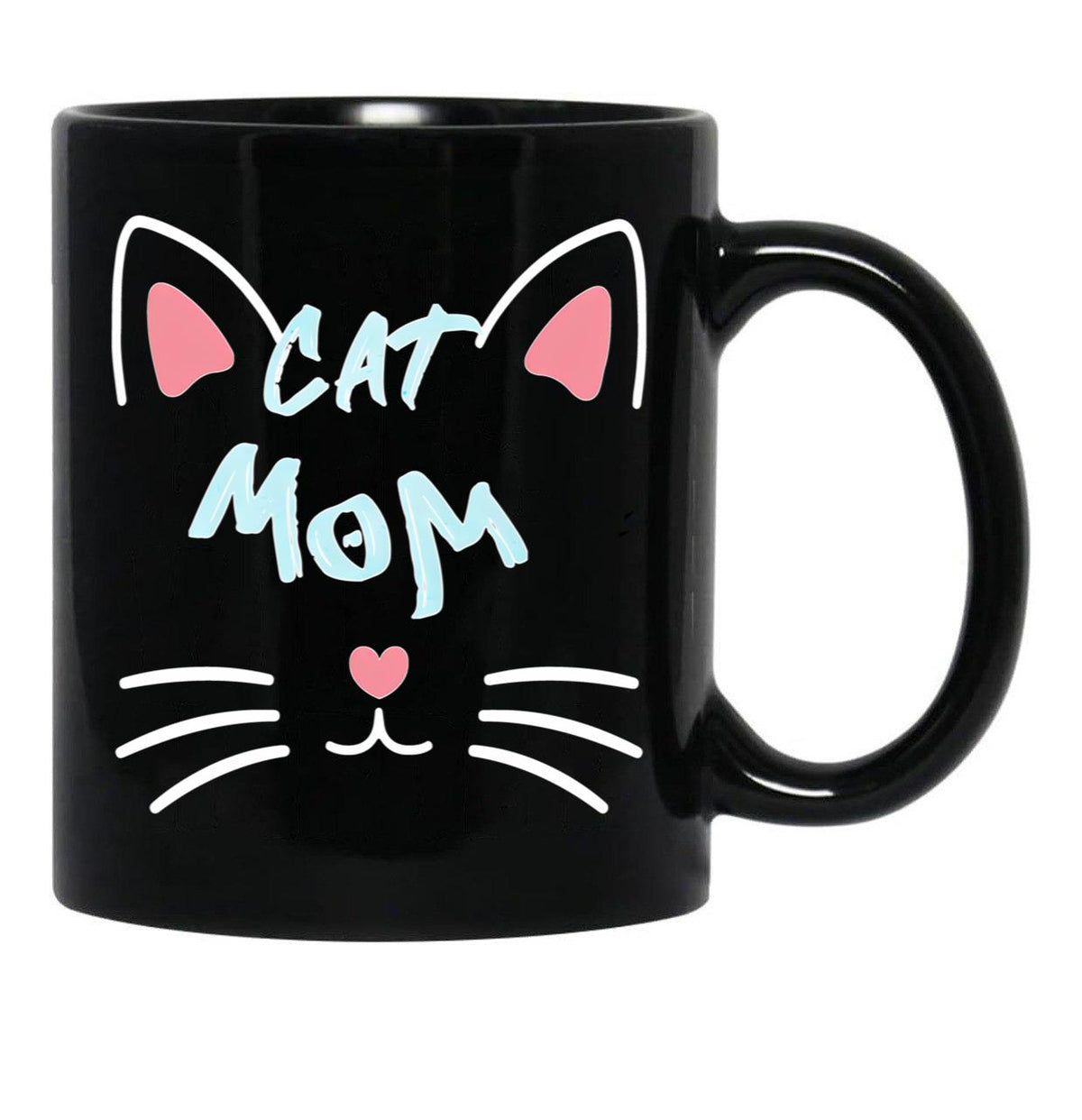 Cat Mom (8) Black Coffee Mug, Gift Coffee Mug - Black