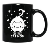 Cat Mom (9) Black Coffee Mug, Gift Coffee Mug - Black