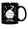 Cat Mom (9) Black Coffee Mug, Gift Coffee Mug - Black