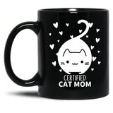 Cat Mom (9) Black Coffee Mug, Gift Coffee Mug - Black