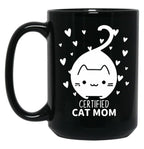 Cat Mom (9) Black Coffee Mug, Gift Coffee Mug